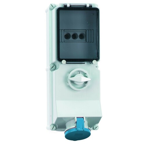 Bals Elektrotech. Wandsteckdose abschaltbar abgesichert 16A 4p 17027