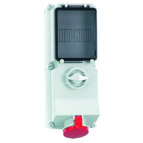 Bals Elektrotech. Wandsteckdose abschaltbar abgesichert 63A 5p 17060