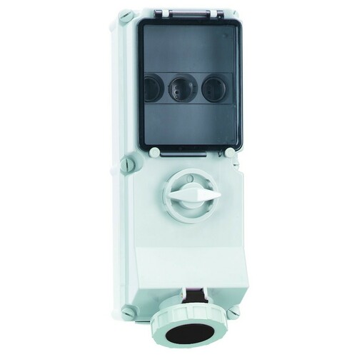 Bals Elektrotech. Wandsteckdose abschaltbar abgesichert 32A 4p 17238 Bals Elektrotech. Wandsteckdose abschaltbar abgesichert 32A 4p 17238