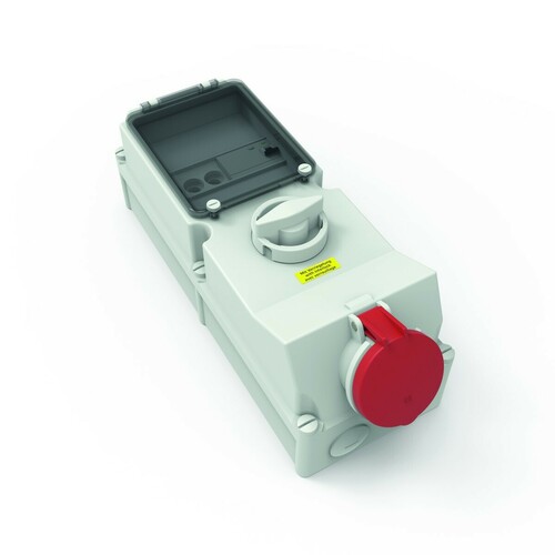 Bals Elektrotech. Wandsteckdose abschaltbar abgesichert 63A 5p 17306