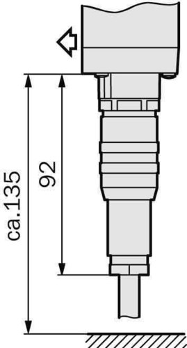 Sick Leitungsdose 11pol.+PE,gerade 6 020 757