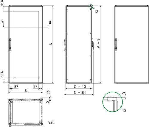 Schneider Electric Elektronikschrank SF 1200x800x800mm NSYSF12880E Schneider Electric Elektronikschrank SF 1200x800x800mm NSYSF12880E