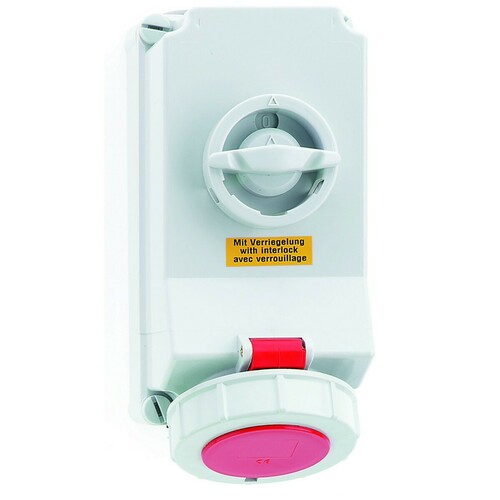 Bals Elektrotech. Wandsteckdose abschaltbar verriegelt 32A 5p 4 160177