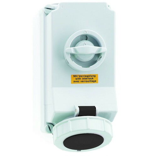 Bals Elektrotech. Wandsteckdose abschaltbar verriegelt 32A 4p 5 160179