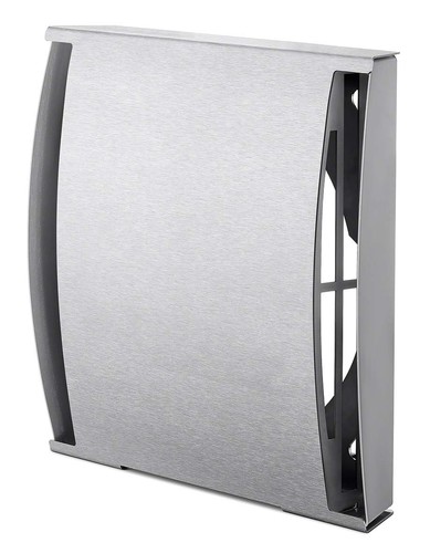 Helios Ventilatoren Fassadenblende Edelstahl besch. weiß KWL 45-160 FB-W