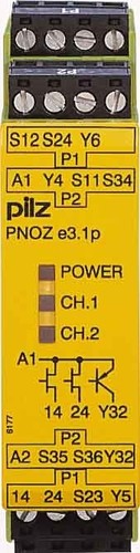 Pilz Sich.sensor.Auswertegerät 24VDC 2so PNOZ e3.1p #774139