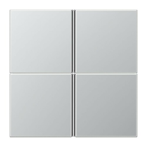 Jung Tastensatz 4-fach aluminium komplett AL 2404 TSA