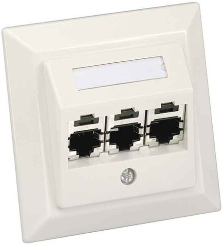 Panduit Schrägzentralplatte,3-Port inkl. 3x CJS688TG CS3P6TGAWY