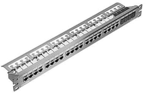 Panduit Patchpanel, 24Port, Metall inkl. 24 x CJS688TG CP24WSK6TGLGY