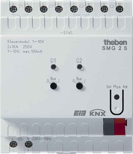 Theben Steueraktor 2-Kanal, 1-10V SMG 2S KNX