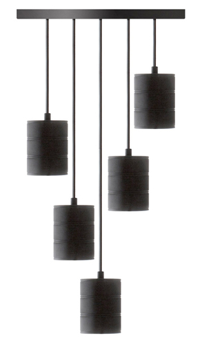 Scharnberger+Hasenbein Hängeleuchte 5-flammig E40 schwarz 88910