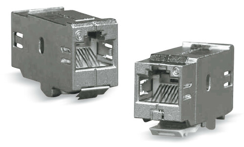 Dätwyler IT Infra RJ45-Durchführungskupplung Kat.6,gerade,180Grad 417446