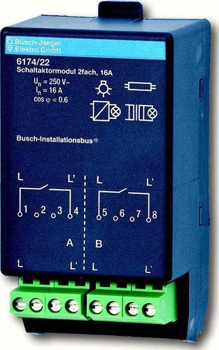 Busch-Jaeger Schaltaktormodul 16 A 6174/22 Busch-Jaeger Schaltaktormodul 16 A 6174/22