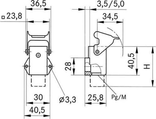 Lapp Zubehör EPIC-H-A-3-AGS-PG11-ZW H-A 3 AGSV 11 ZW