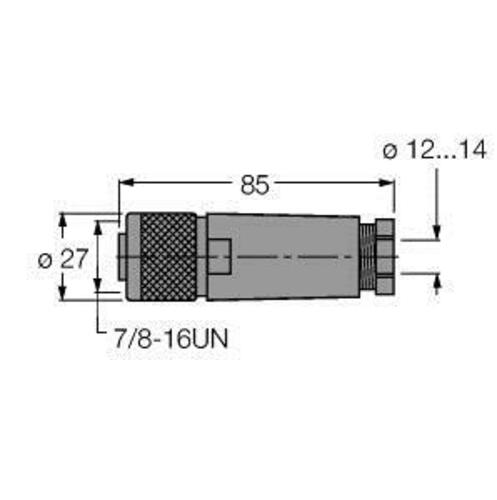 Turck Steckverbinder konfektionierbar B4151-0/16