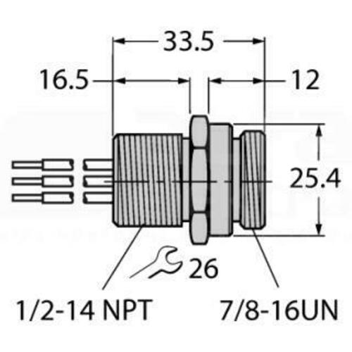 Turck Einbauflansch RSFV48-0.3 #6611022