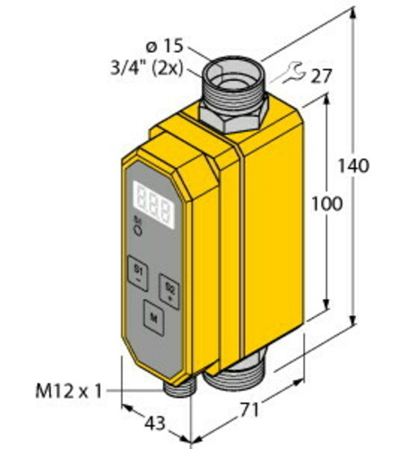 Turck Inline-Sensor Auswertelektronik FCMI-3/4D #6870817