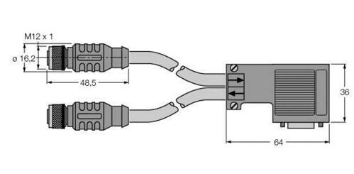 Turck PROFIBUS-Leitung PUR RKSW-D9-R #6915792