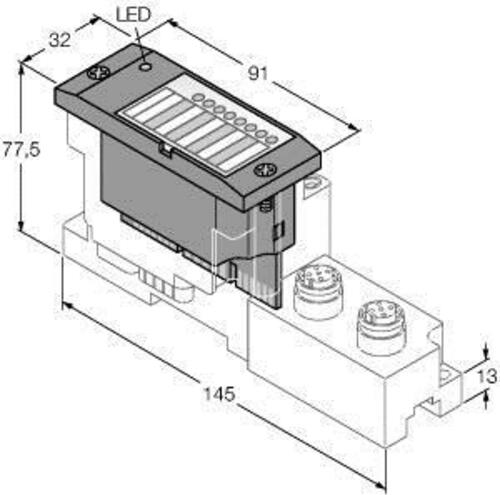 Turck Elektronikmodul BL67-2RFID-A