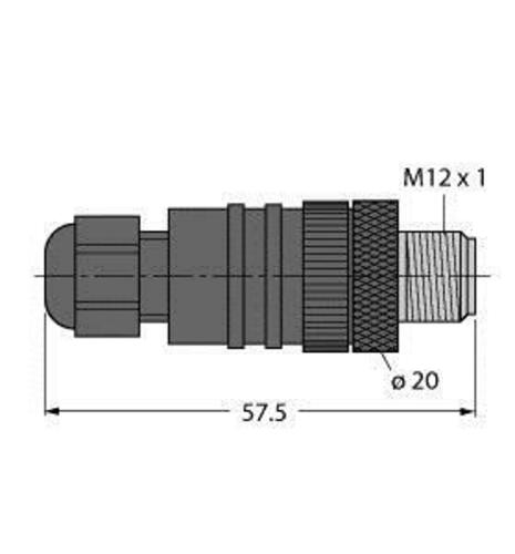 Turck Rundsteckverbinder BL67-WAS5-THERMO