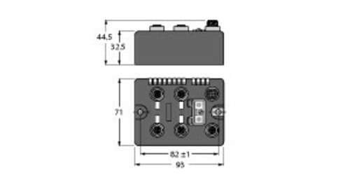 Turck Compact Feldbus Station für CANopen4 analoge BLCCO-4M12S-4AI-VI