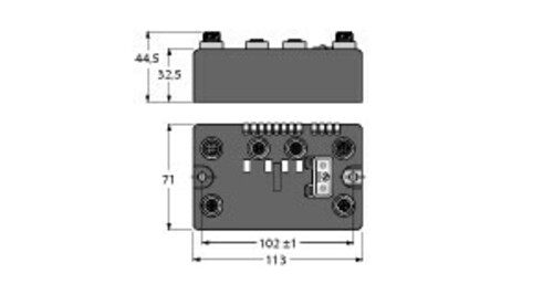 Turck Compact Feldbus Station für PROFIBUS-DPInter BLCDP-2M12MT-2RFID-A