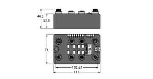 Turck Compact Feldbus Station für PROFIBUS-DP4 ana BLCDP-4M12VMT-4AI-VI
