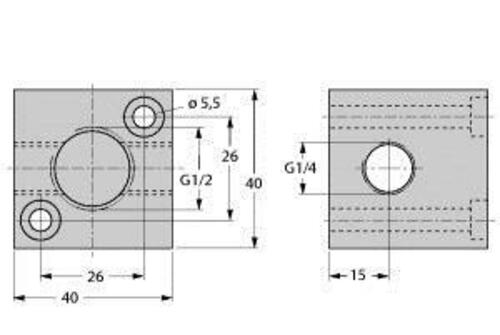 Turck Montagehalterung FCI-1/2-1/4-1/4-A4