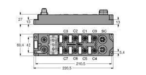Turck Feldbus-I/O-Modul FGDP-IOM88-0001