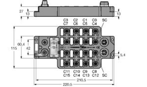 Turck Feldbus-I/O-Modul FLDP-IM32-0001 Turck Feldbus-I/O-Modul FLDP-IM32-0001