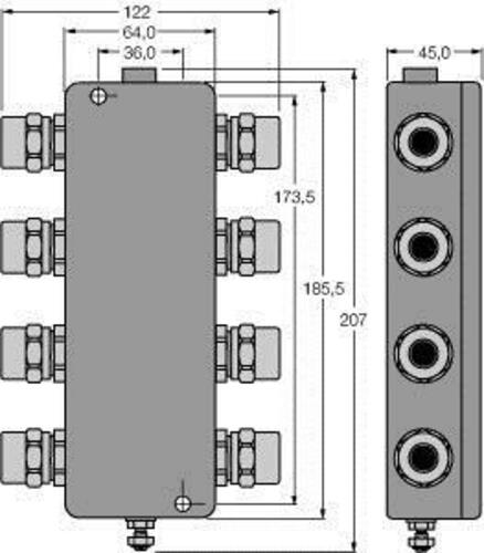 Turck PROFIBUS-PAIP67 Verteilerbaustein JBBS-48-T615/3G