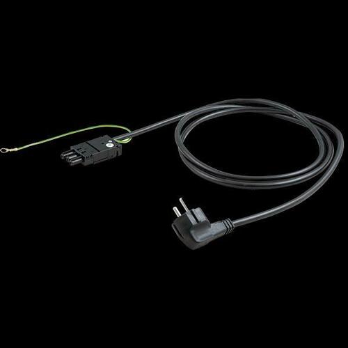 Bachmann Schutzkont.-Gerätezuleit. 2m,sw,m.Erdanschluss 375.115