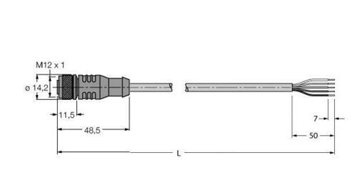 Turck Busleitung für CAN (DeviceNet, CANopen) RKC5701-10M