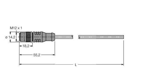 Turck PROFIBUS-Leitung PUR RSSW451-6M