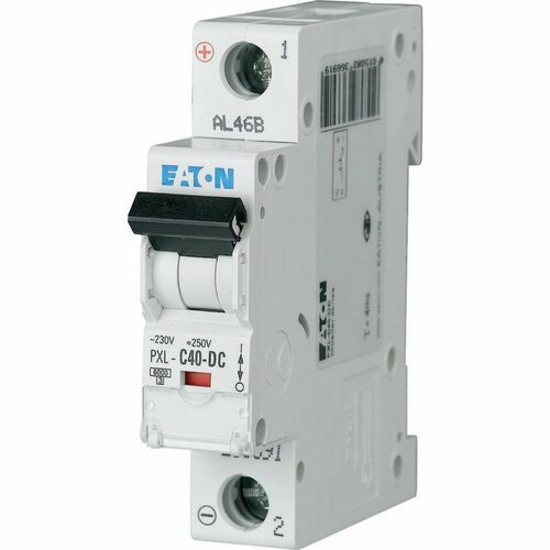 Eaton Leitungsschutzschalter 40A,1p,Steckkl.C, DC PXL-C40-DC Eaton Leitungsschutzschalter 40A,1p,Steckkl.C, DC PXL-C40-DC