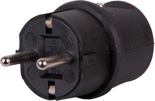 Pollmann Gummistecker schraubbar schwarz 3052004