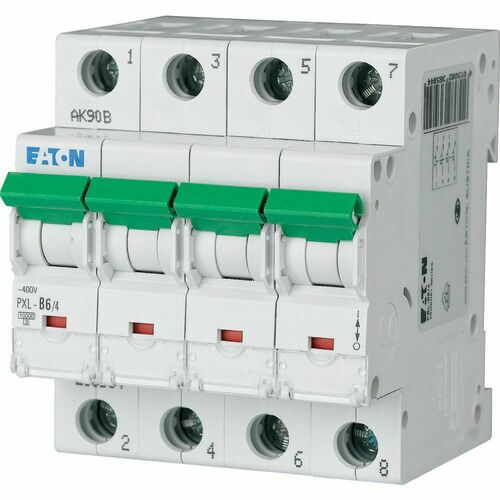 Eaton Leitungsschutzschalter 6 A, 4p,Steckkl. D PXL-D6/4