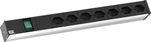 Bachmann Steckdosenl. 482,6mm(19Z) 7xCH T23 3,0m 800.1264