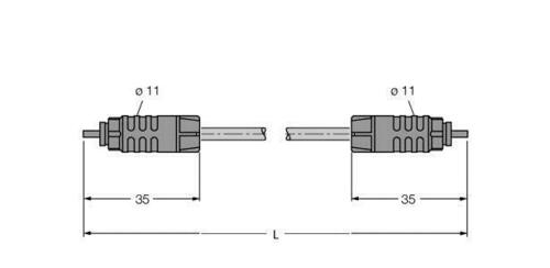 Turck IP-Link Lichtwellenleiter PUR Außenmantel SFOL-10M