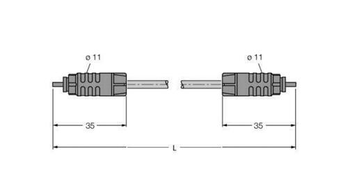 Turck IP-Link Lichtwellenleiter PUR Außenmantel SFOL-10M