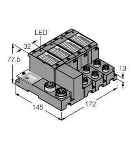 Turck Set f. einf. I/O-Kommunik. DeviceNet TI-BL67-DN-S-6