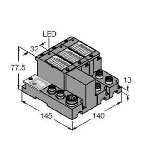 Turck Programmierbares Set für Profibus-DP TI-BL67-PG-DP-4