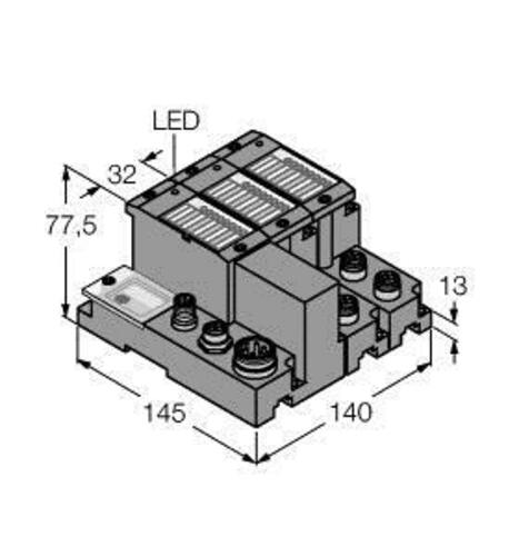 Turck Programmierbares Set I/O-Kommunikation TI-BL67-PG-EIP-S-4