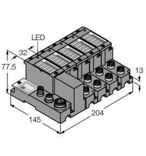 Turck Programmierbares Set I/O-Kommunikation TI-BL67-PG-EIP-S-8