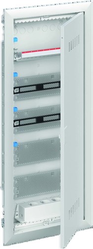 Striebel&John Mediaverteiler 5-reihig m.PatchPanel+Tür UK660MV