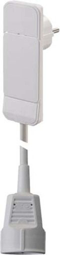 Bachmann Schutzkont.-Flachstecker weiß,1,5m Ltg u.Kuppl. 933.013
