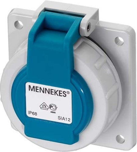 Mennekes Schuko-Anbau-Steckdose 16A2p+E 230V IP68 BL 17006