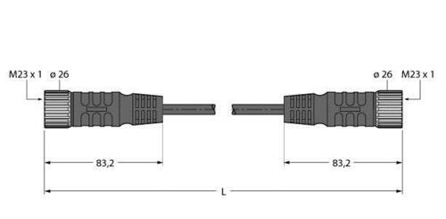 Turck Aktuator- u. Sensorleitung TPE CSM CKM 19-19-5/S101 Turck Aktuator- u. Sensorleitung TPE CSM CKM 19-19-5/S101