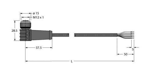 Turck Aktuator- u. Sensorleitung HT-WWAK4.5-10/S2430