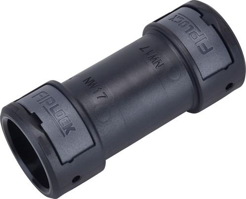 Fränkische Wellrohrverbinder Kunststoff, schwarz ACPA-12B